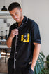 Men summer pajama set Black T-shirt + Pants